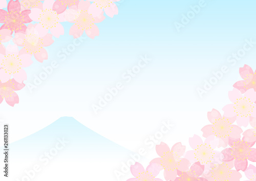 桜 富士 和柄 背景 フレーム Stock イラスト Adobe Stock 桜 富士 和柄 背景 フレーム Stock イラスト Adobe Stock