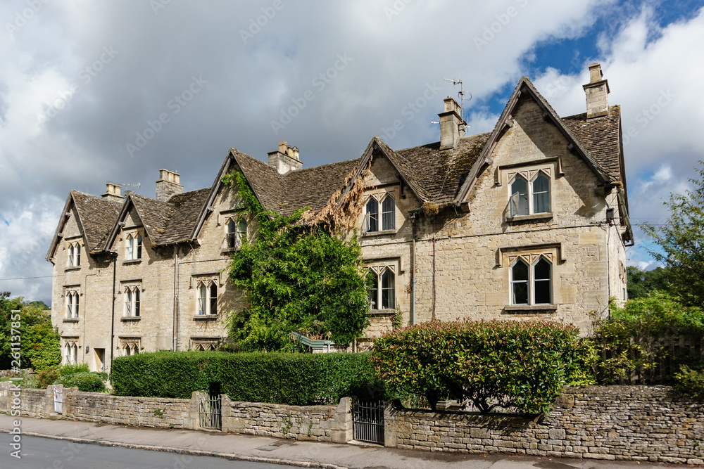 old abandoned big country house in south england