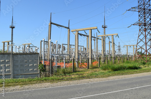 Power substation. mall distributive power substation