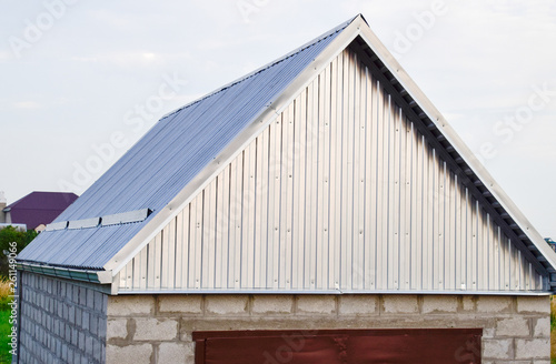 view of the garage in a plot of land