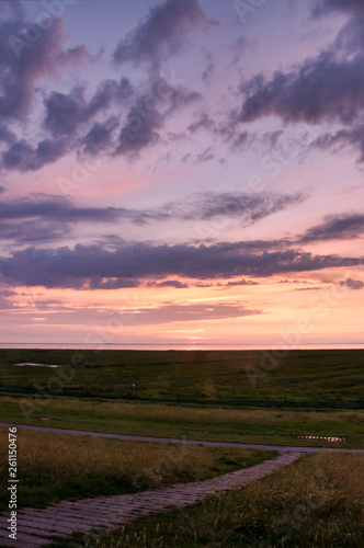 sunset over field © Chris Scholz