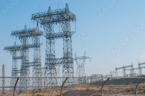 Trellis of an hydroelectric power plant photo