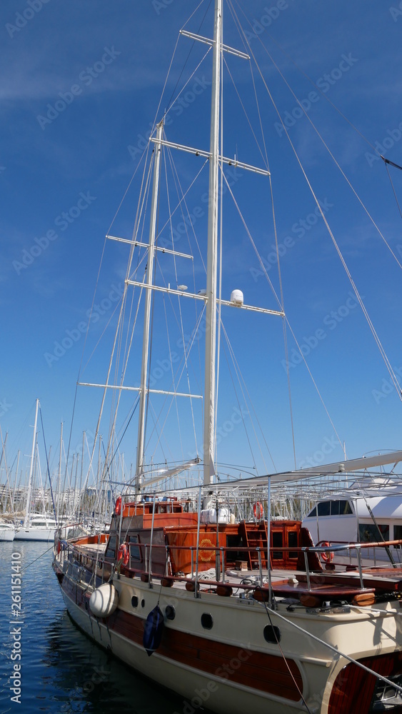 Old style Sailing ship. Greece