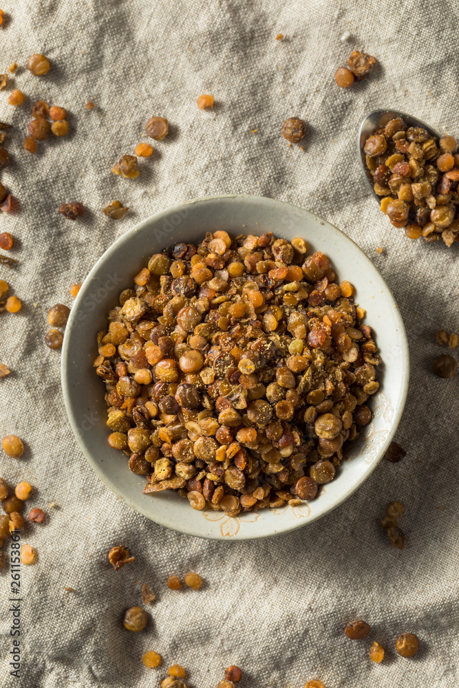 Fototapeta premium Healthy Homemade Roasted Lentil Snack