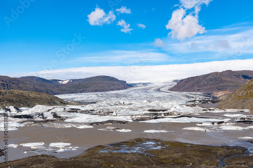Wallpaper Mural Hoffelsjokull glacier and lagoon in South Iceland Torontodigital.ca