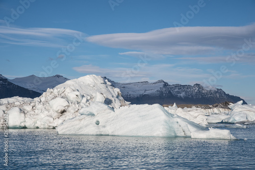 Iceberg on Jokulsarlon ice lagoon in Iceland