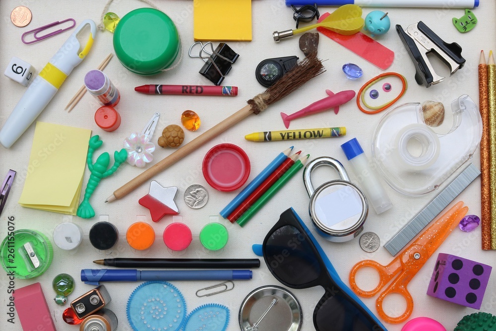 I spy game created from common household items I spy game created from common household items
