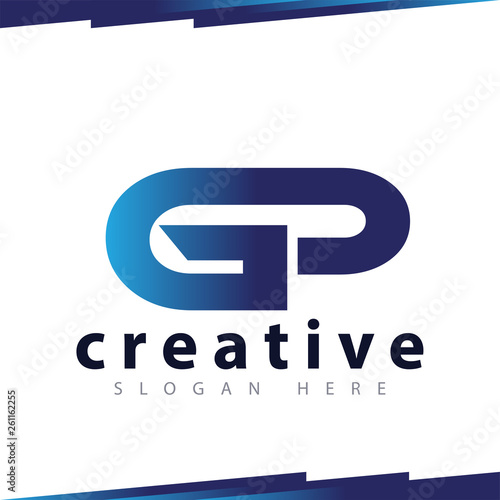GP Initial Letter Logo Vector Template
