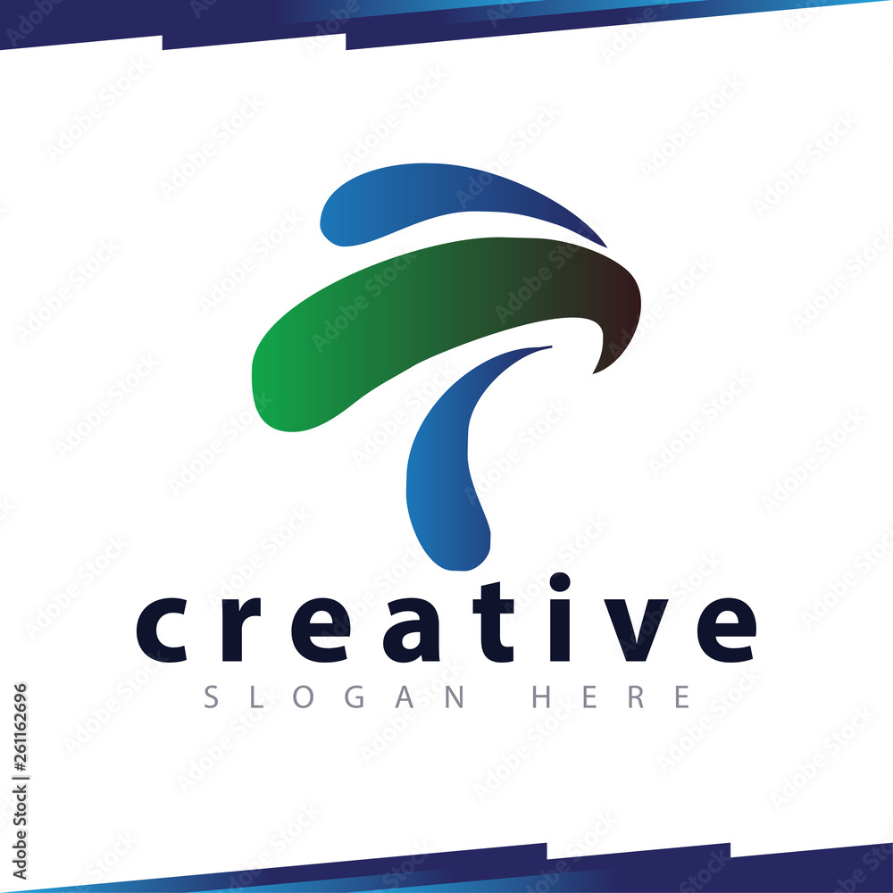 Obraz premium Bird abstract logo vector template