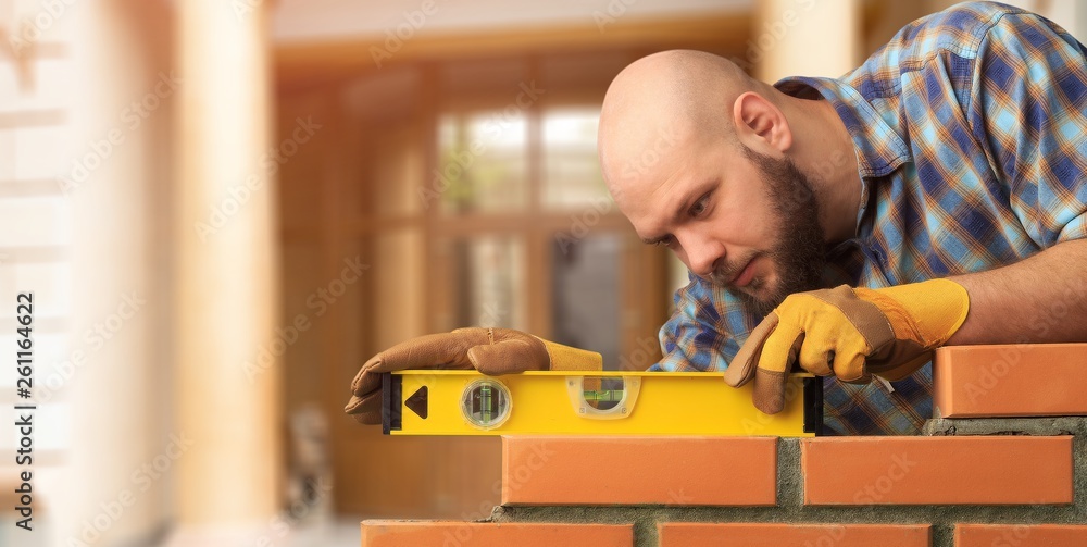 Masonry build bricklayer construction handyman layer trowel Masonry build bricklayer construction handyman layer trowel