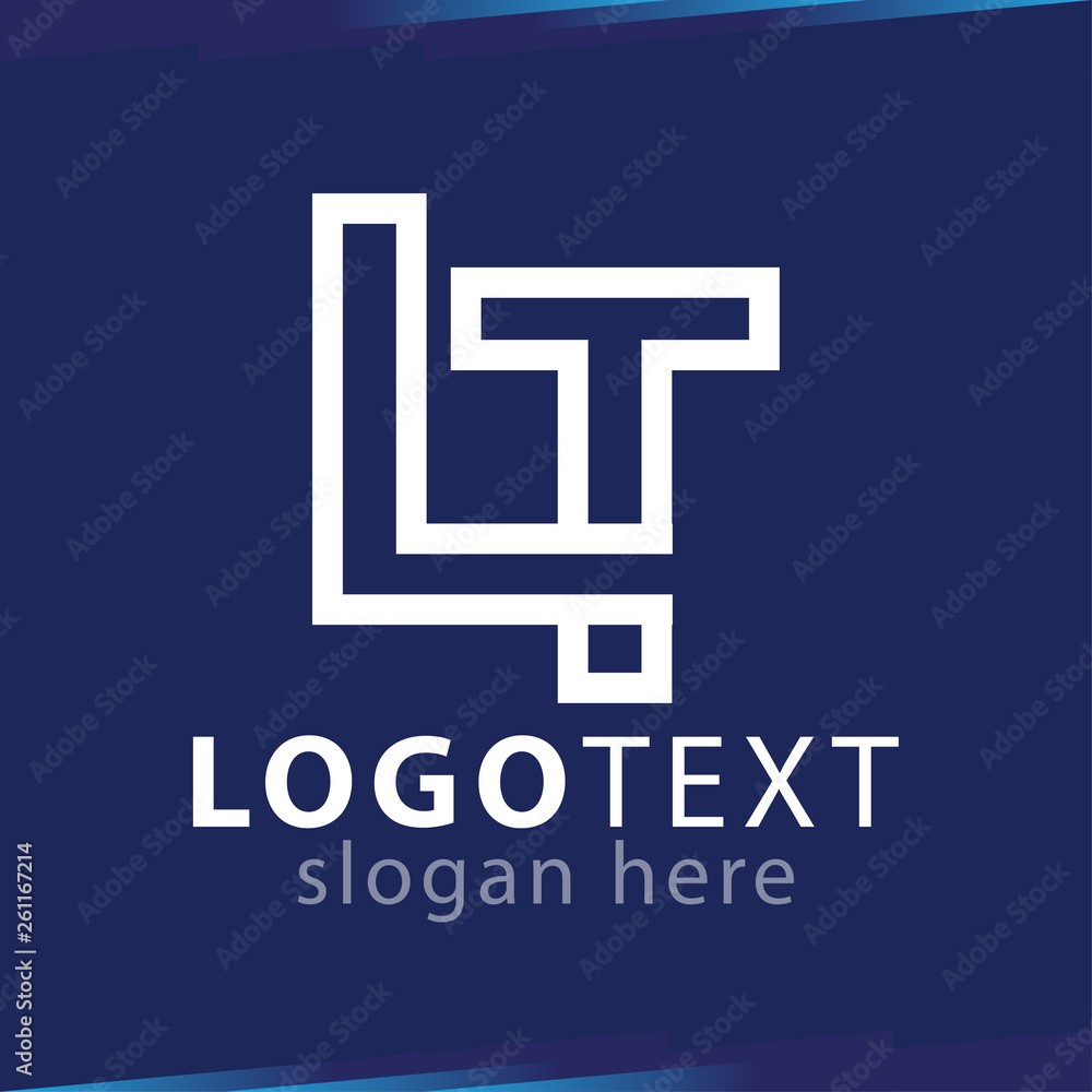 LT Initial Letter Logo Vector Template LT Initial Letter Logo Vector Template