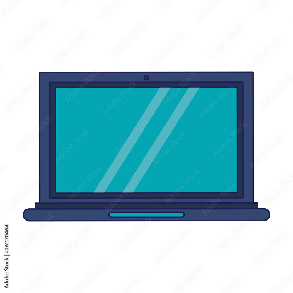 Laptop computer technology blue lines Laptop computer technology blue lines
