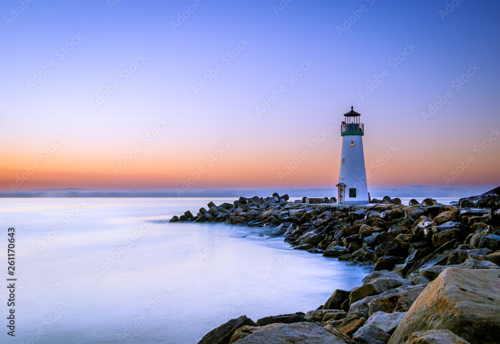 Walton lighthouse at sunrise