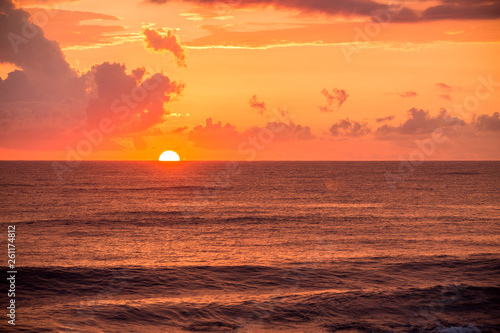 Sunrise over the sea