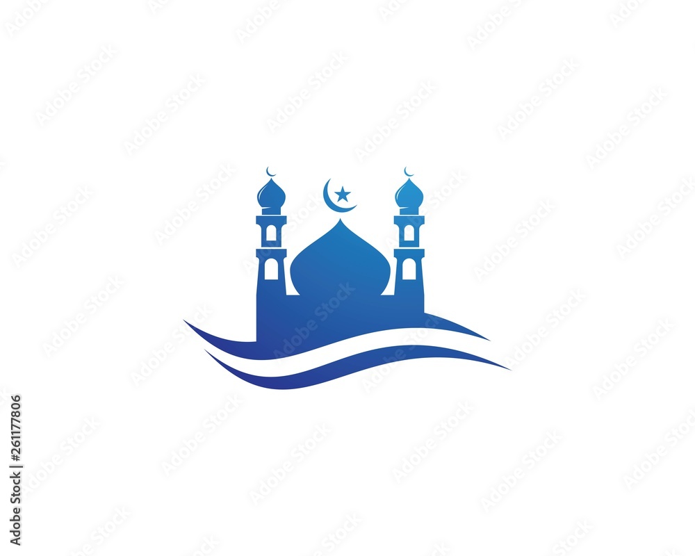 Mosque icon vector