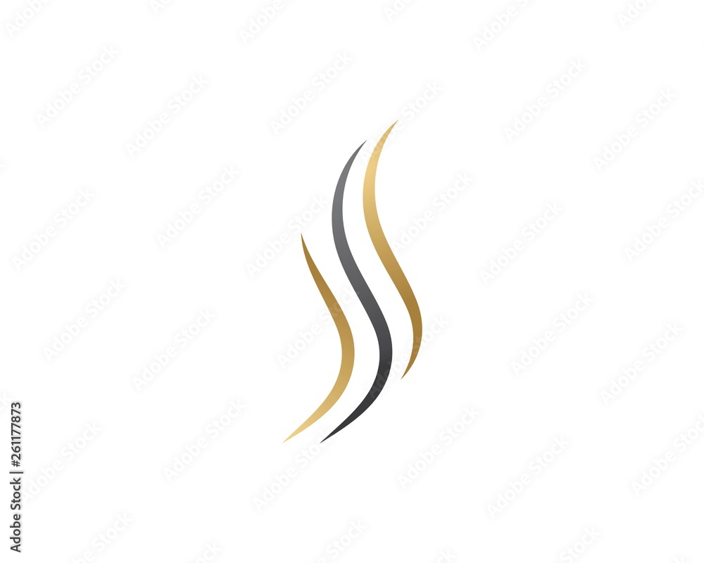 Hair wave logo vecto Hair wave logo vecto
