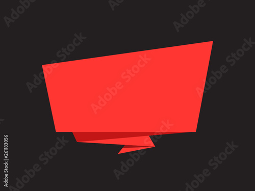 Free Download Red banner template design on black background - Vector - GFXLoad