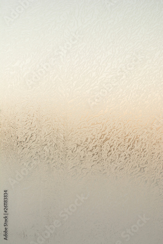 Texture. Frosty patterns on glass