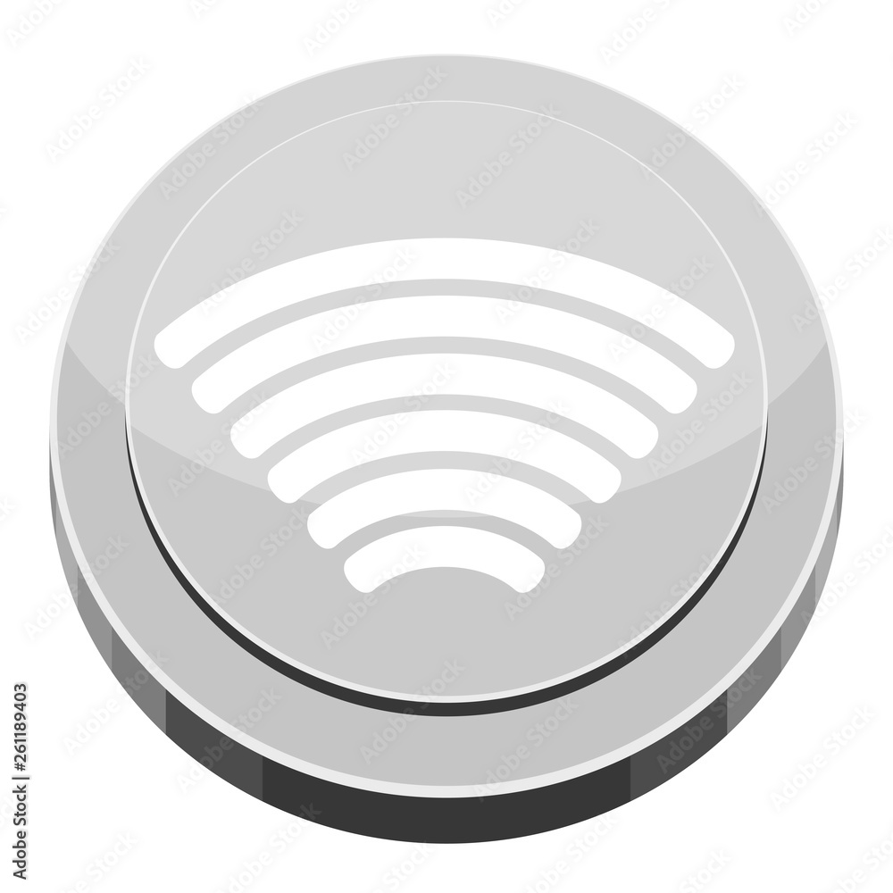 3d app button with a wifi icon. Vector illustration design 3d app button with a wifi icon. Vector illustration design