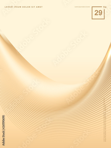 추상 라인 브로슈어 배경