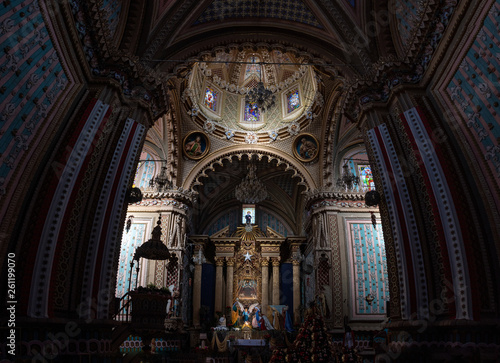 Inside the Sanctuary in Tlalpujahua Michoacan Mexico