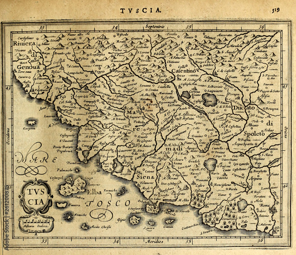 Obraz premium Old map