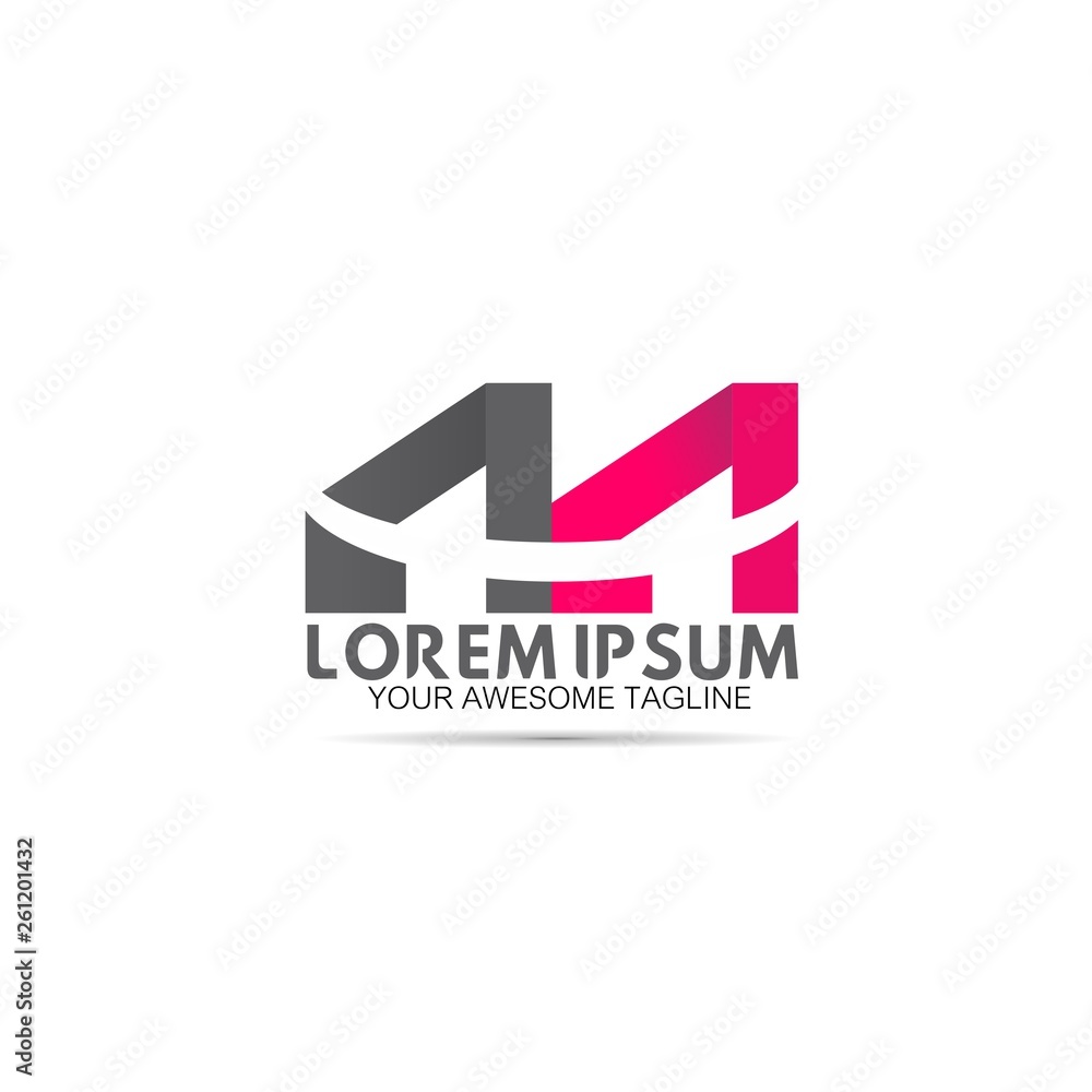 initial letter swoosh simple logo vector initial letter swoosh simple logo vector