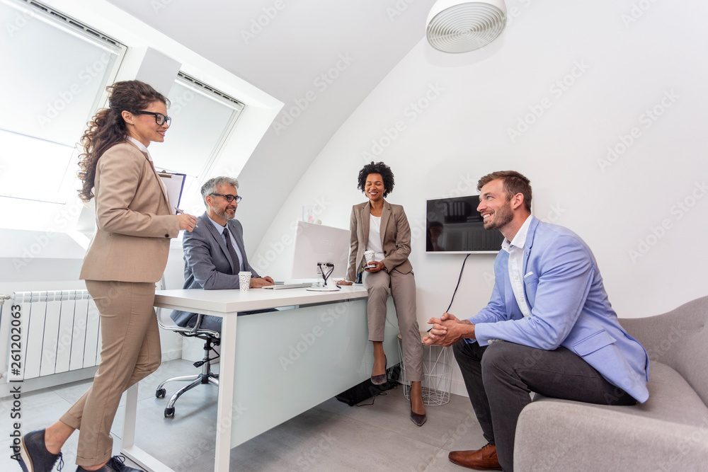 Group of business people at the office Group of business people at the office