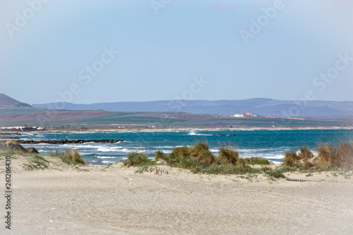 Beautiful View To The Sea Coast In Pomorie  Bulgaria.