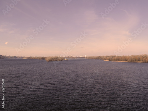 Beautiful view of the river. Summer landscape. © YAROSLOVEPHOTOVIDEO