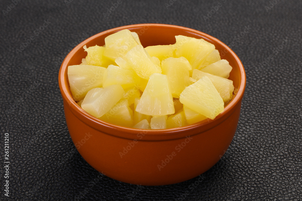 Marinated pineapple pieces Marinated pineapple pieces
