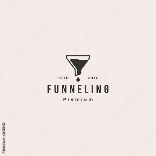 funneling logo icon vector illustration
