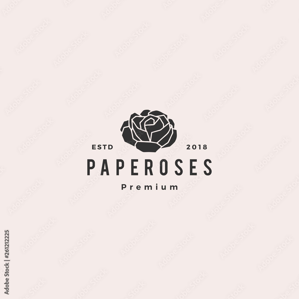 Geometric Paper Flower Rose Logo Vector Icon Illustration Line Outline Monoline Stock ベクター Adobe Stock Geometric Paper Flower Rose Logo Vector Icon Illustration Line Outline Monoline Stock ベクター Adobe Stock