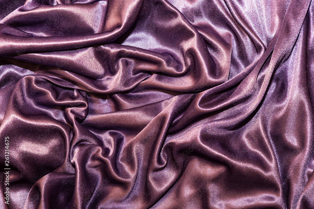Fototapeta premium Abstract monochrome elegant silk satin purple violet background with fabric texture