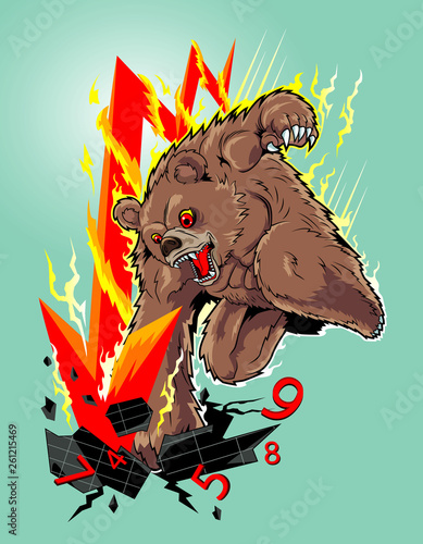 Bear down trade maket