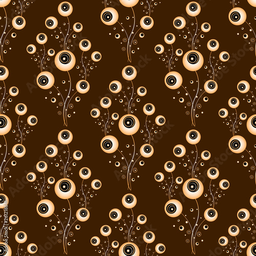 Stylized flowers. Abstract design