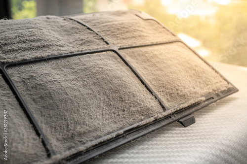 Air filter from air conditioner.