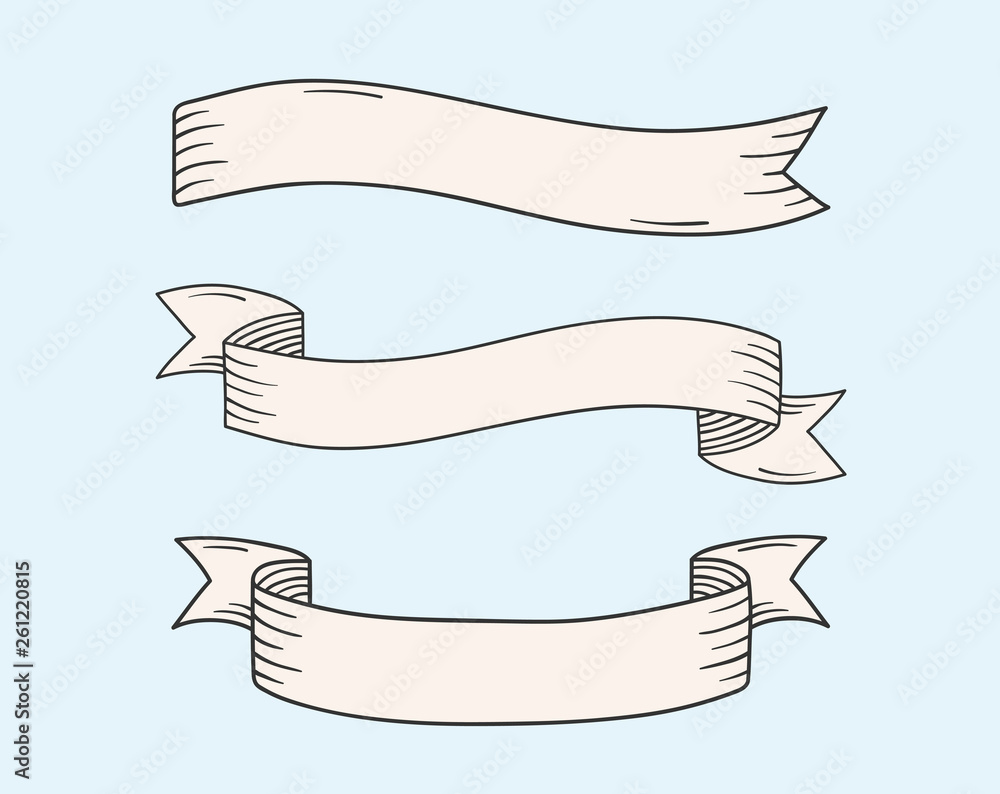 Obraz premium Hand Drawn Banners