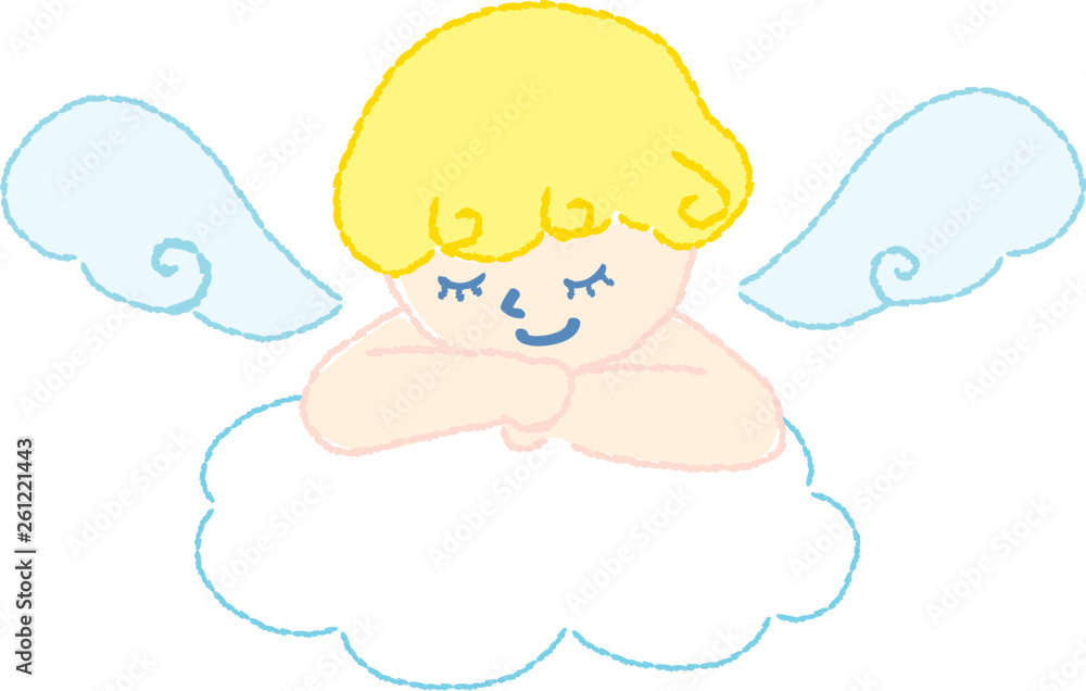 雲の上で寝る天使 イラスト Stock Vector Adobe Stock 雲の上で寝る天使 イラスト Stock Vector Adobe Stock