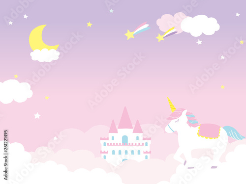 ゆめかわいい 背景イラスト Stock ベクター Adobe Stock