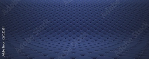 Quilted fabric surface. Festive blue corduroy. Option 2