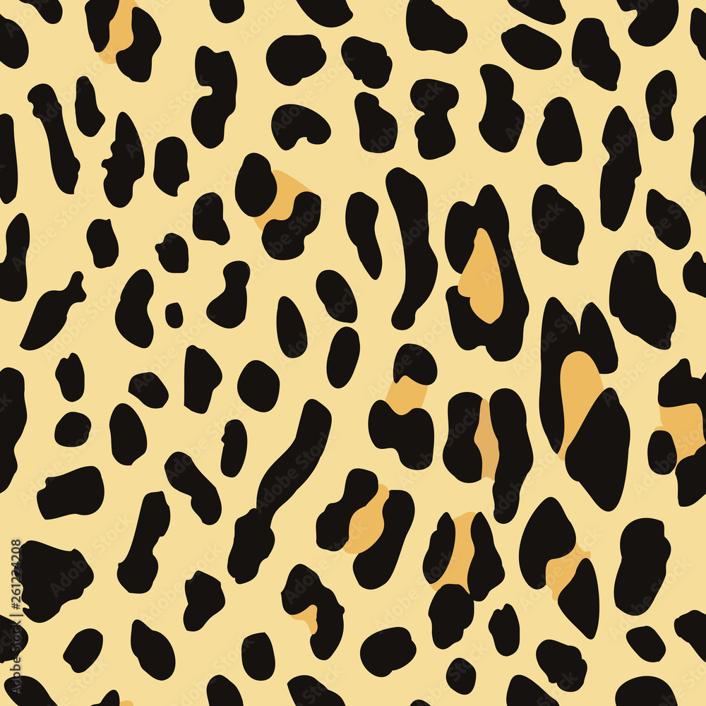 Leopard seamless pattern on yellow background. Exotic wild animal spots. Skin of Jaguar, Cheetah, leopard. Fashionable, elegant, rich Animal abstract texture. print background, fabric. vector. EPS 10. Leopard seamless pattern on yellow background. Exotic wild animal spots. Skin of Jaguar, Cheetah, leopard. Fashionable, elegant, rich Animal abstract texture. print background, fabric. vector. EPS 10.