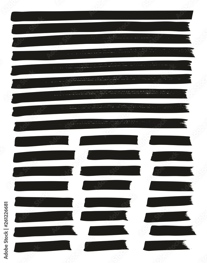 Naklejka premium Tagging Marker Medium Lines High Detail Abstract Vector Background Set 63