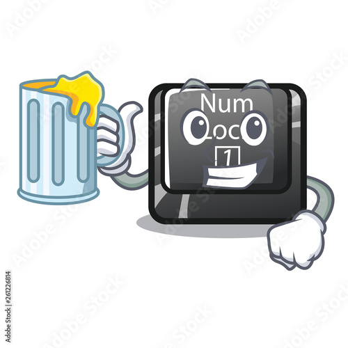 With juice num lock installed on cartoon computer