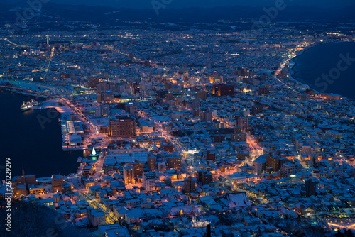 函館山より冬の函館夜景