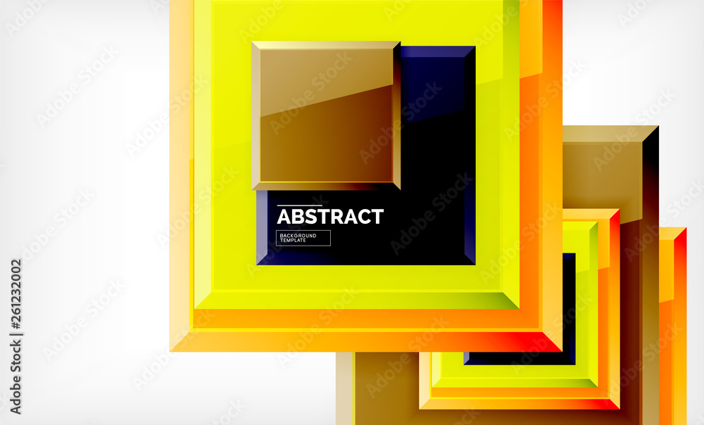 Geometric abstract background, modern square design Geometric abstract background, modern square design