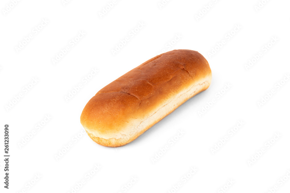 Hot dog buns isolated on white background. Hot dog buns isolated on white background.