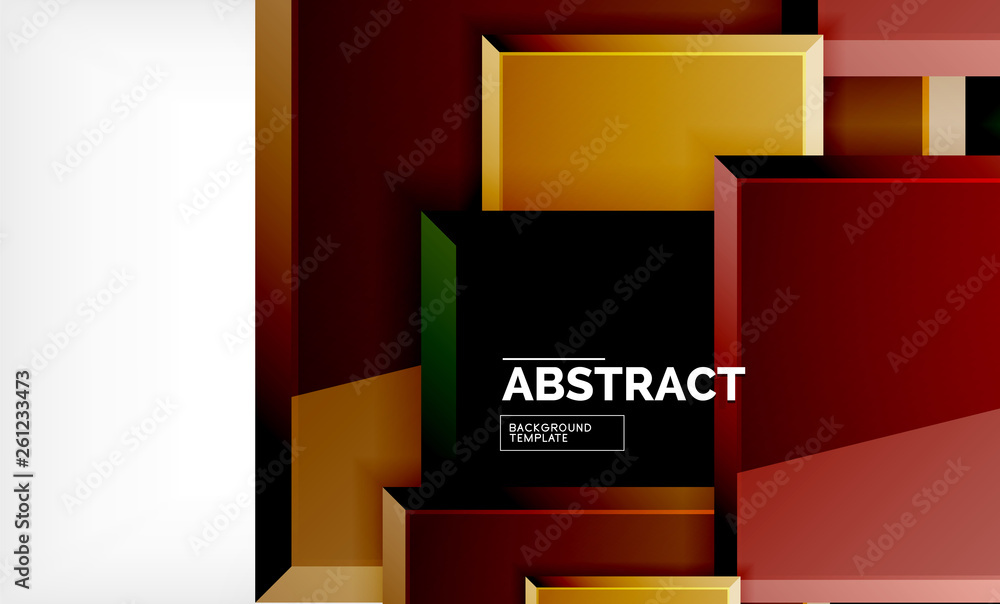 Square abstract background, glossy geometric design Square abstract background, glossy geometric design