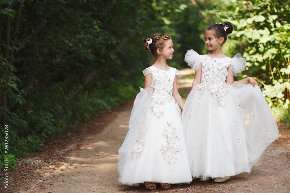 happy beautiful girls with white wedding dresses happy beautiful girls with white wedding dresses