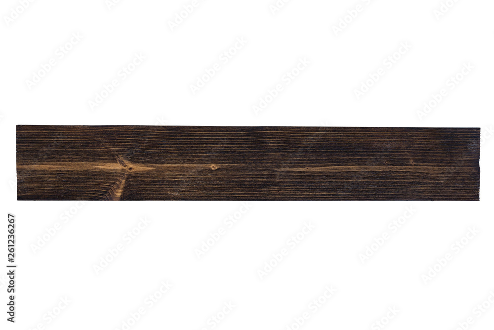Dark brown wooden board with natural striped pattern for background, wooden surface for add text or design decoration. isolated on white background with clipping path. Dark brown wooden board with natural striped pattern for background, wooden surface for add text or design decoration. isolated on white background with clipping path.